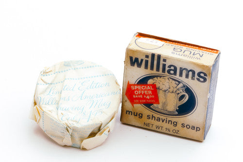 Williams Mug Shaving Soap and Original Packaging