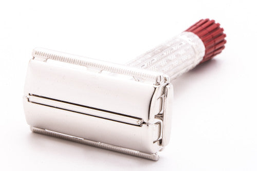 1955 A2 Gillette Red Tip Super Speed Double Edge Safety Razor | Rhodium Revamp