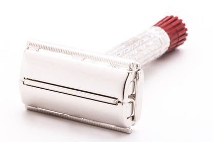 1955 A2 Gillette Red Tip Super Speed Double Edge Safety Razor | Rhodium Revamp
