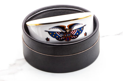 Brousseau and Dov | Stars & Stripes Porcelain Shaving Bowl