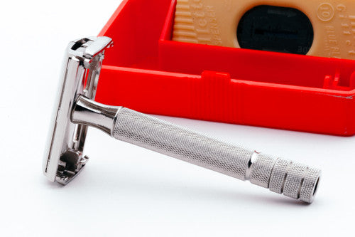 1940's Super Speed Double Edge + Red Case & Blade Dispenser