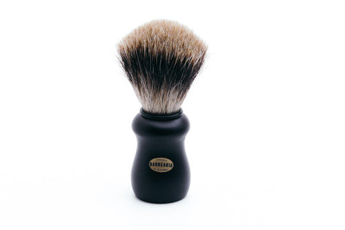 Antiga Barbearia de Bairro Badger Shaving Brush Essentials (Black & Gold)