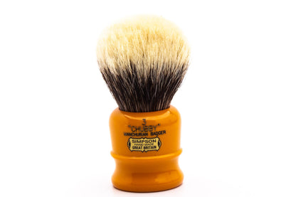 Simpsons |  Chubby 3 Machurian Badger Butterscotch Shaving Brush  | Pre-Owned