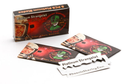 Phoenix Artisan Accoutrements - Platinum Strangelet Super Sharps Double Edge Blades