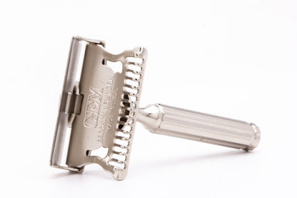 Vintage Gem 1912 Style Single Edge Safety Razor with Cigarette Case & Blade Bank