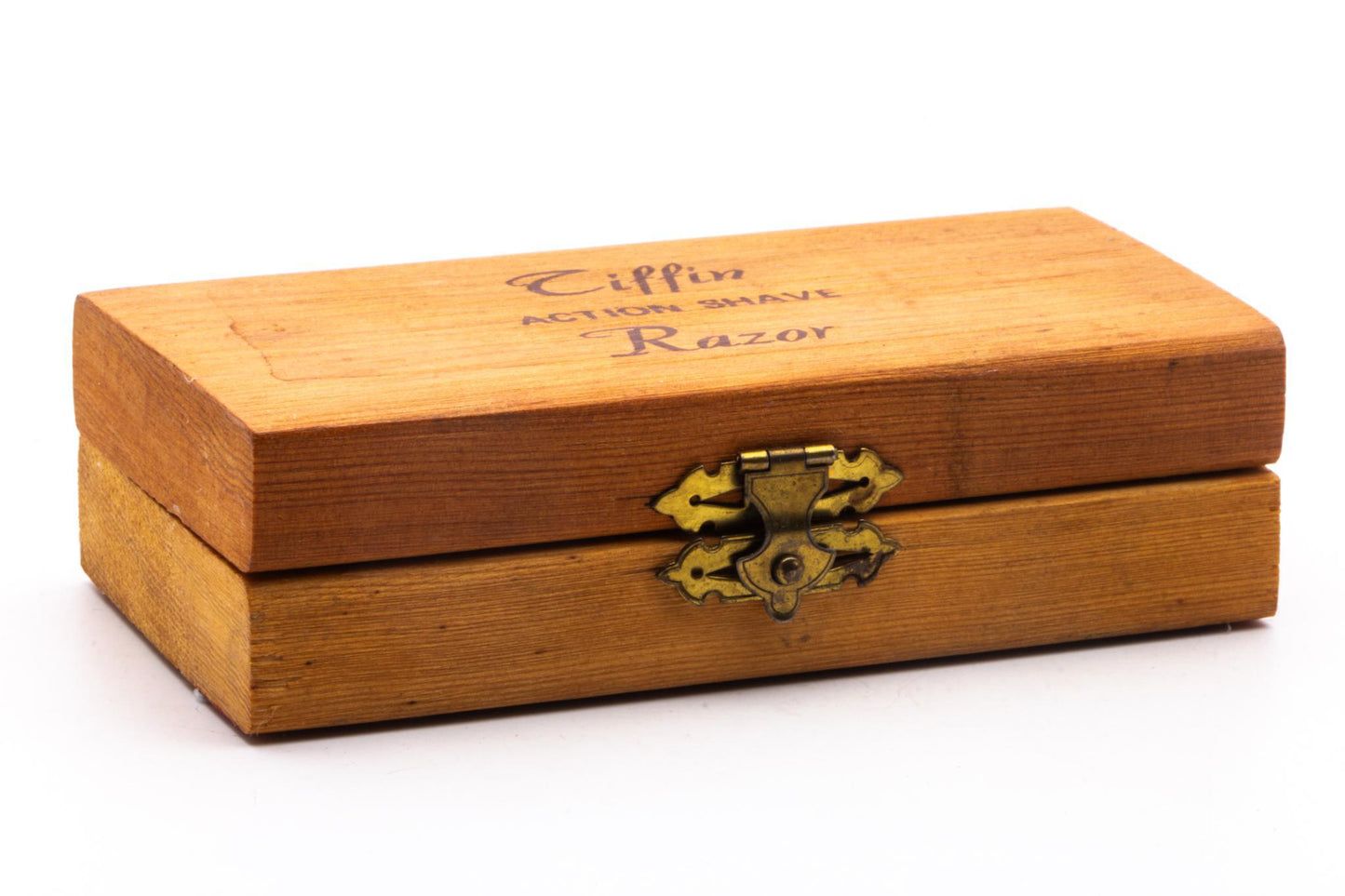 Tiffin Action Shave Razor with Wood Case | Original Condition