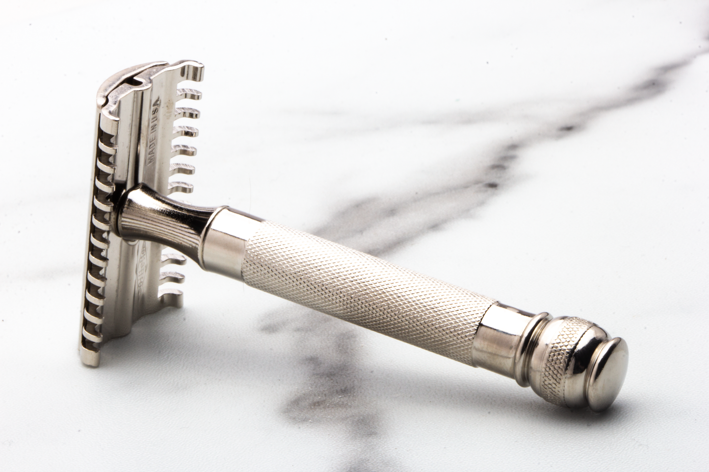 1930's Gillette NEW Long Comb Ball End Razor | Factory Nickel Revamp