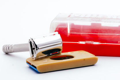1940's Super Speed Double Edge + Red Case & Blade Dispenser