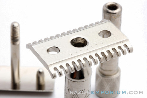 1925 Gillette New Improved Standard Richwood Bostonian Factory Nickel Revamp