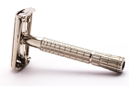 1954 Z3 Gillette Flare Tip TTO Super Speed Double Edge Safety Razor | Factory Nickel Revamp