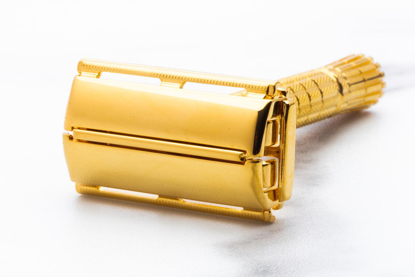 1957 C4 Gillette Flare Tip Regular Super Speed Safety Razor | 24k Gold Revamp