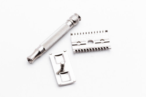 1930s Gillette Goodwill DE Safety Razor Factory Nickel Revamp
