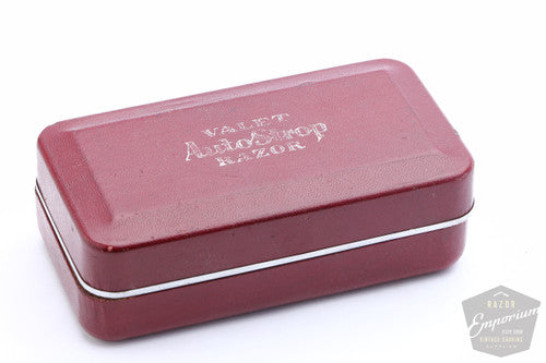 Valet Auto Strop Razor Set in Maroon Leather Case