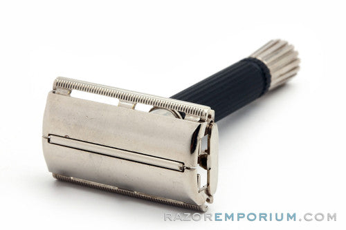 1973 Gillette Black Handle Super Speed Safety Razor T3