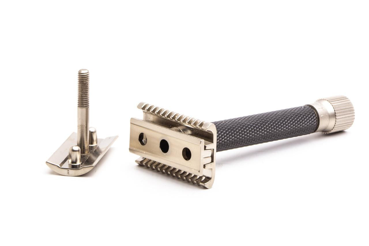 Parker Variant Adjustable Razor - Graphite | Open Comb