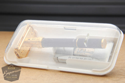 Gillette 1969 Gold Super Adjustable / Super 109 Safety Razor - Long Handle
