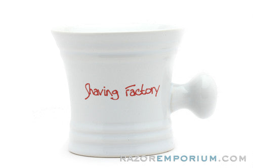 Barbershop Shaving Mug Shave Factory | White