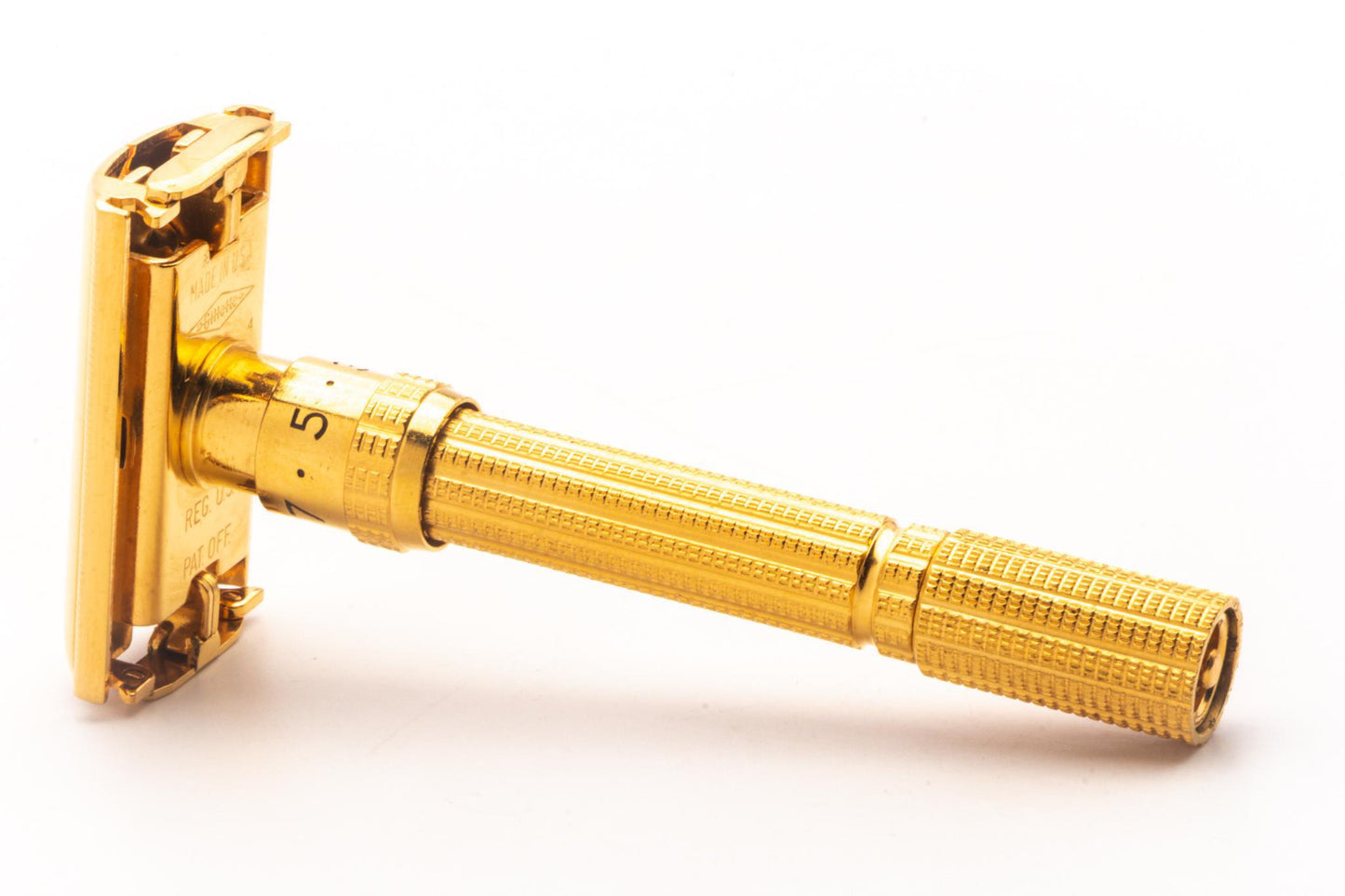 1964 L4 Gillette Slim Aristocrat Double Edge Safety Razor | 24K Gold Revamp