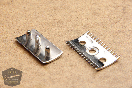 Gillette 1910's Old Type Cap & Guard * Nickel REVAMPED – Razor Emporium