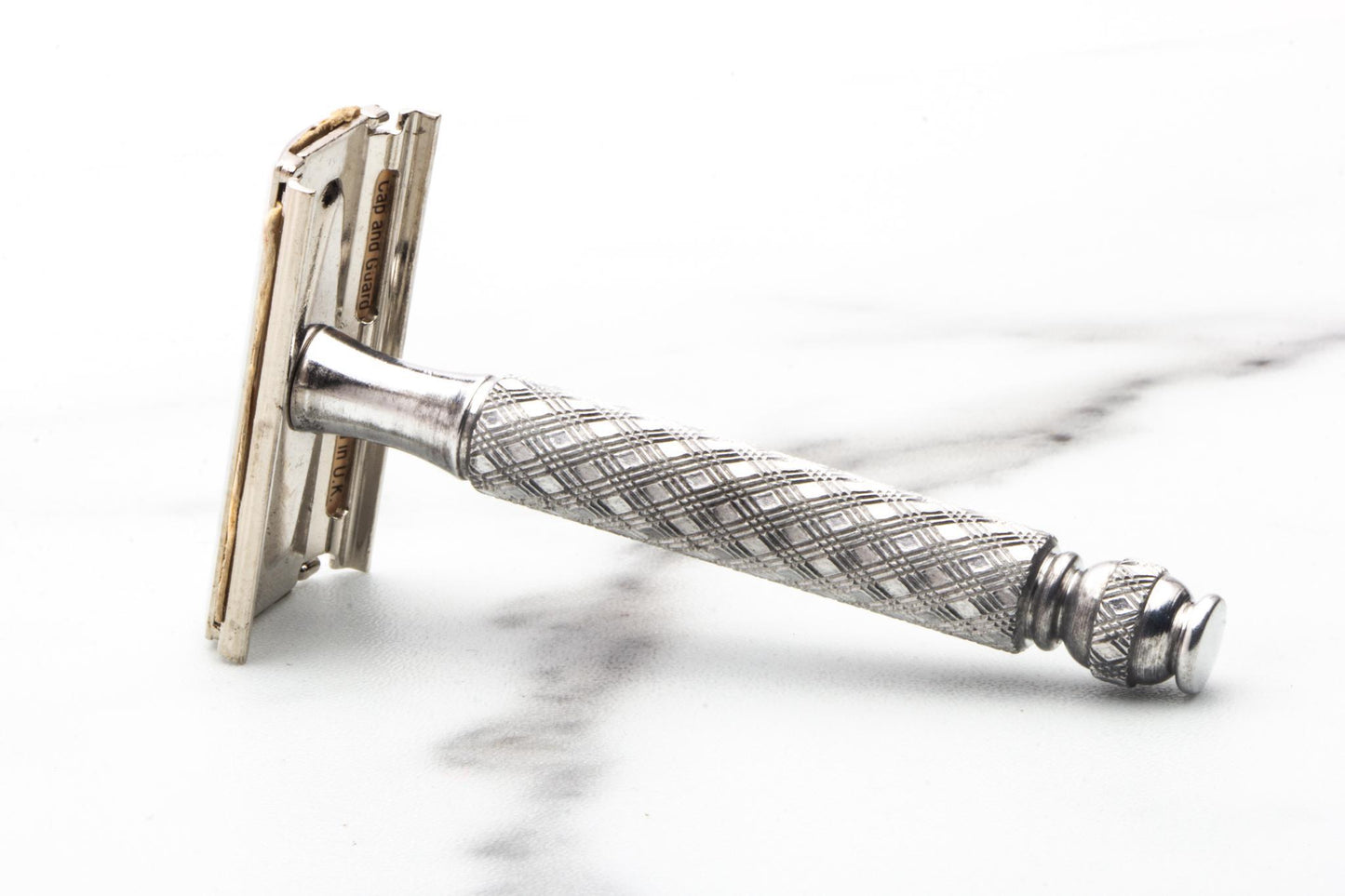 1980's Gillette British Armed Forces Falkland War Spiral Tech Double Edge Safety Razor Set | Original Condition