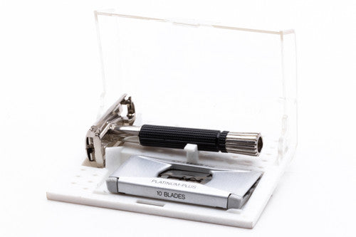 1955 Gillette Black Handle Super Speed Safety Razor W1