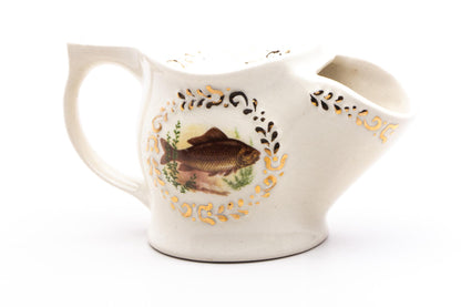 Vintage Ceramic Fish Shaving Scuttle