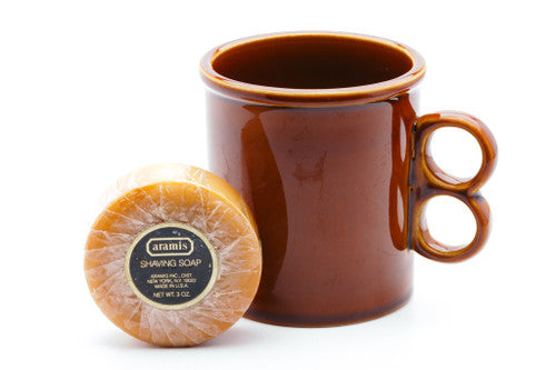 Vintage Aramis Shaving Mug with Soap Puck