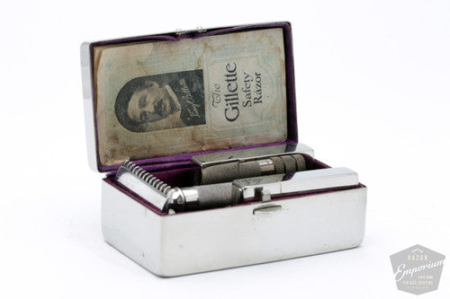 1920 Gillette Single Ring Double Edge Safety Razor Set