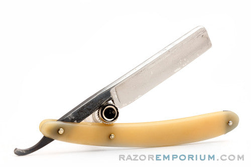11/16" Dubl Duck Pearlduck Special No. 1 Straight Razor Solingen, Germany