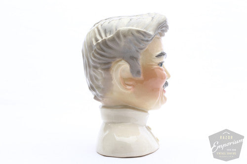 Barber Head by Ceramic Arts Studio Porcelain Blade Safe - Madison, Wisconsin