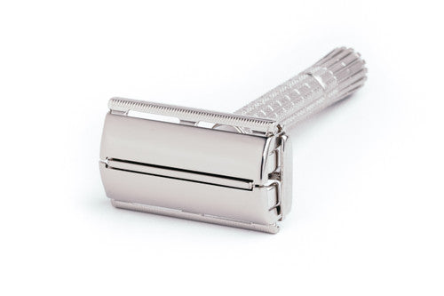 1955 A4 Gillette Flare Tip TTO Super Speed Double Edge Safety Razor | Factory Nickel Revamp