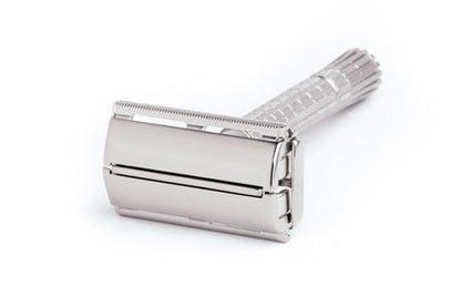1955 A4 Gillette Flare Tip TTO Super Speed Double Edge Safety Razor | Factory Nickel Revamp