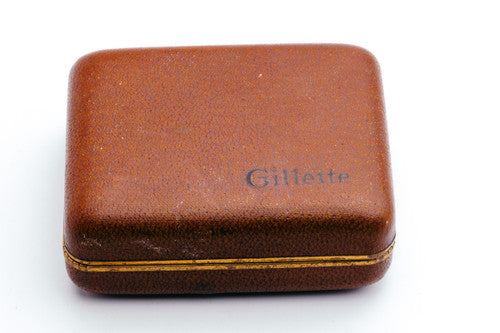 1948-1951 Gillette Aristocrat w/ Leather Case and Original Blade Dispenser