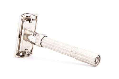 1962 H4 Gillette Slim Adjustable Double Edge Safety Razor  | Factory Nickel Revamp