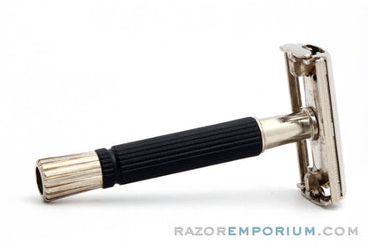 1973 Gillette Black Handle Super Speed Safety Razor T3