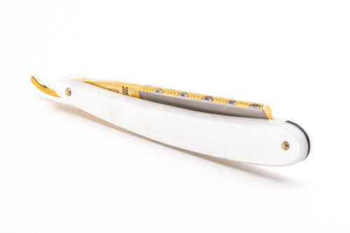 6/8" Dovo "2 Bismarck" Pearl Full Hollow Restored Straight Razor