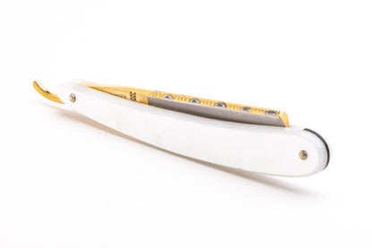 6/8" Dovo "2 Bismarck" Pearl Full Hollow Restored Straight Razor