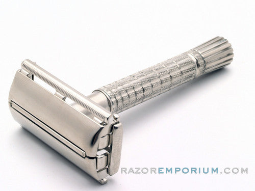 1960 F4 Gillette Flair Tip Super Speed Safety DE Razor | Factory Nickel Revamp