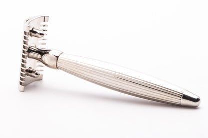 Unbranded | Three Peice Slant Double Edge Safety Razor With Travel Case