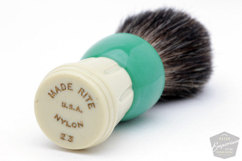 Made Rite 23 Vintage Shave Brush Black Badger Revamp