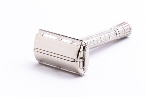1958 Gillette Flair Tip Super Speed Razor Factory Nickel Revamp D4