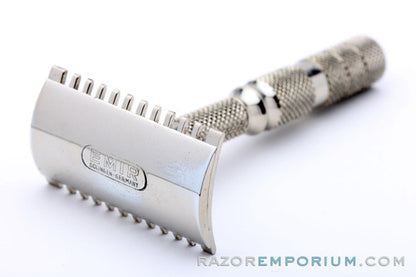 1960s EMIR Travel Open Comb Double Edge Safety Razor Set
