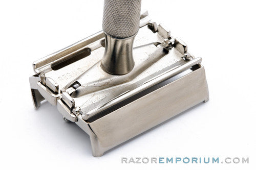 1947-51 Gillette Super Speed TTO Safety Razor Styrene Case - Factory Nickel