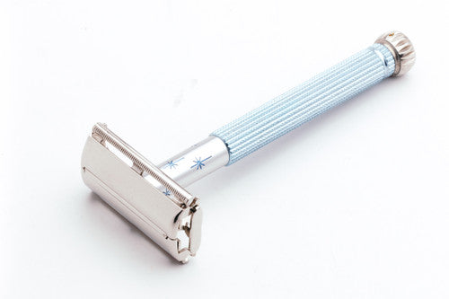 1971 Gillette Blue Star Lady Gillette DE Safety Razor
