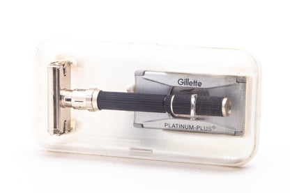 1969 O2 Gillette Super Adjustable 109 Double Edge Safety Razor Set | Original Condition