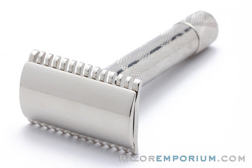 1928 Gillette New Standard Safety Razor with Case - Factory Nickel