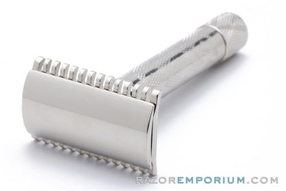 1928 Gillette New Standard Safety Razor with Case - Factory Nickel