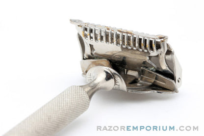 1930s Gem Minute Man Metal Wall Hanger with Single Edge Razor