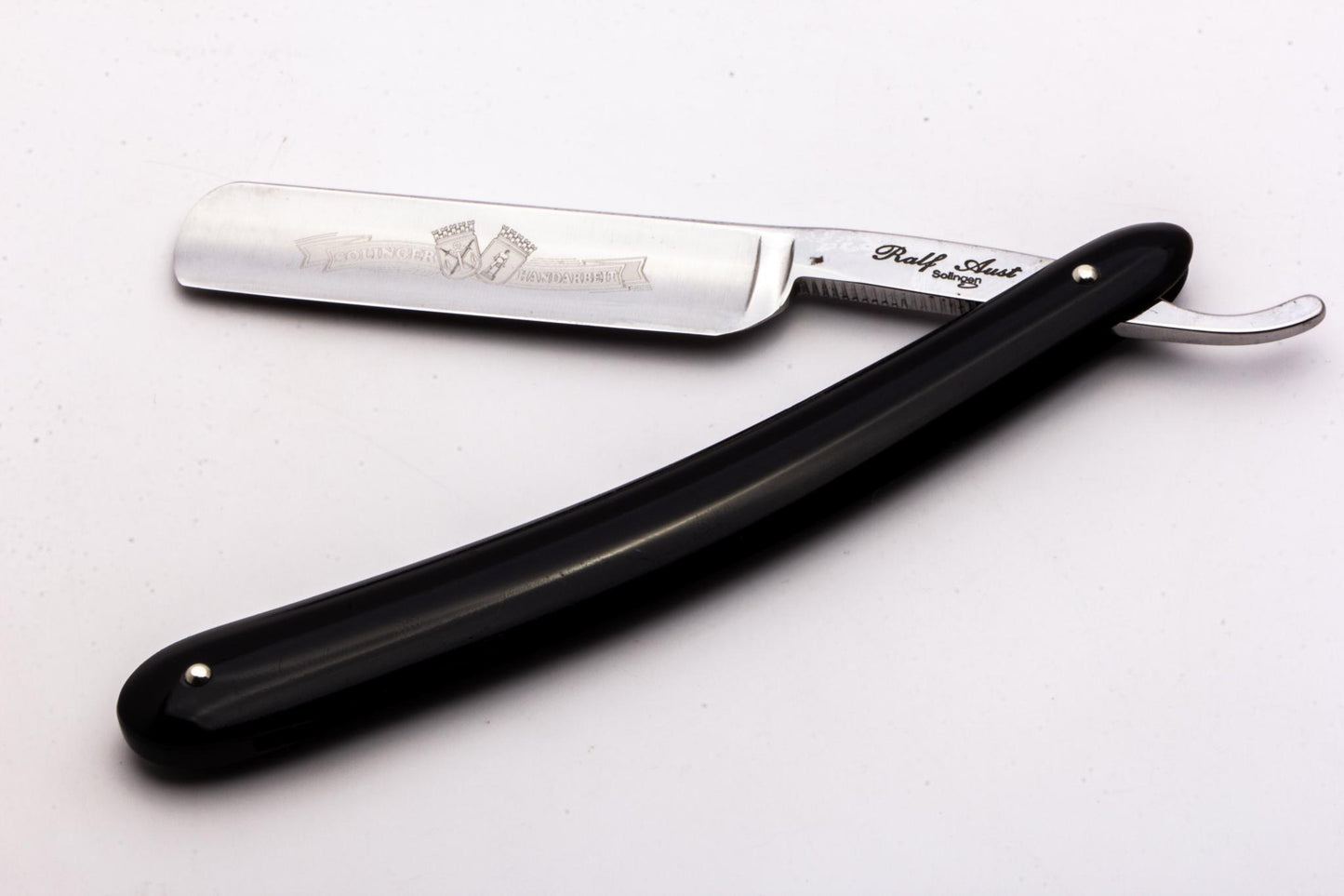 5/8" Ralf Aust Round Tip Hollow Ground Straight Razor With Acrylic Scales