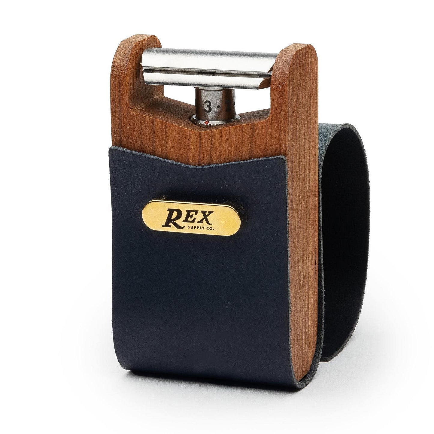 Rex Supply Co. | Navy & Gold Double Edge Safety Razor Case
